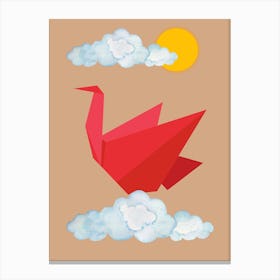 Big Red Bird In the Sky Toile