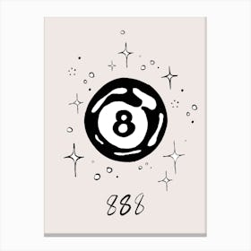 888 ball Canvas Print