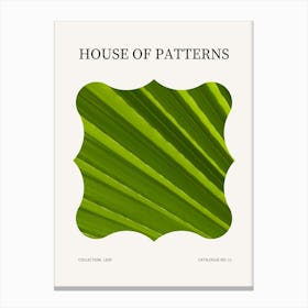 Leaf Pattern Poster 10 Canvas Print