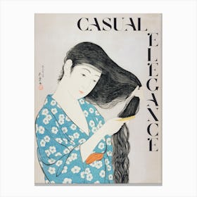 Casual Elegance. Japanese Canvas Print