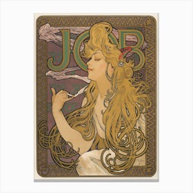 Job (1897), Alphonse Mucha Canvas Print