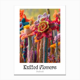 Knitted Flowers Daffodil  6 Canvas Print