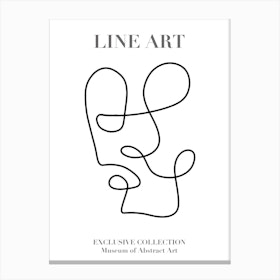 Line Art Abstract Collection 02 Canvas Print