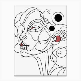 Portrait Of A Woman 1 Canvas Print