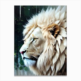 White Lion 12 Canvas Print