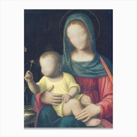 Questions #5 The madonna of the carnation Canvas Print
