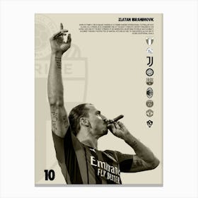 Zlatan Ibrahimovic Canvas Print