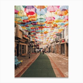 Umbrella Alley Canvas Print