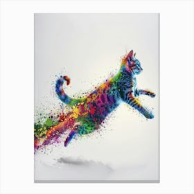 Colorful Cat Canvas Art Canvas Print