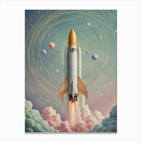 Space Rocket no1 Canvas Print