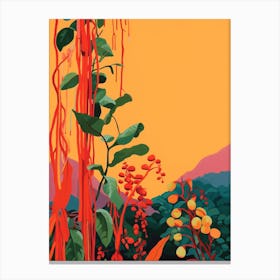 Boho Plant Painting String Of Bananas Plant 2 Canvas Print