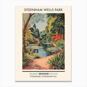 Sydenham Wells Park London Parks Garden 4 Canvas Print