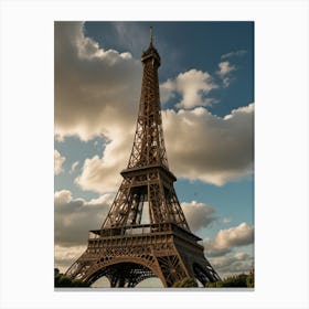 Eiffel Tower At Sunset Canvas Print