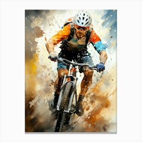 Mountain Biker 2 sport Canvas Print