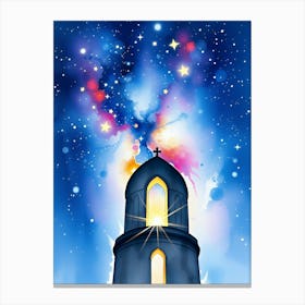 A Church In The Sky Canvas Print