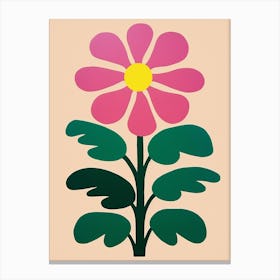 Cut Out Style Flower Art Daisy 2 Canvas Print