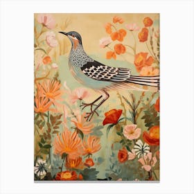 Roadrunner 1 Detailed Bird Painting Canvas Print