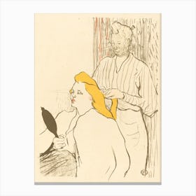 The Hairdresser (1893), Henri de Toulouse-Lautrec Canvas Print