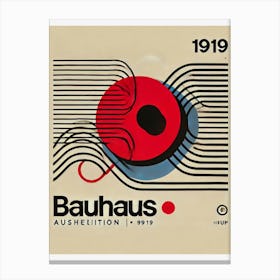 Bauhaus exhibtion poster Canvas Print