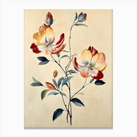 Flowers On A Branch 1 Canvas Print