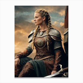 Viking Woman Canvas Print