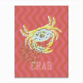Sea Life Crab Canvas Print