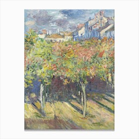 Claude Monet In The Vineyard Canvas Print