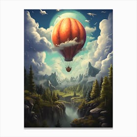 Hot Air Balloon In The Sky Canvas Print