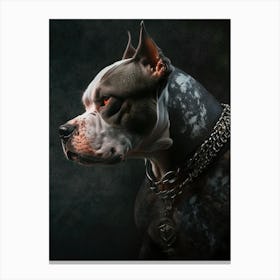 A powerfull dog Canvas Print