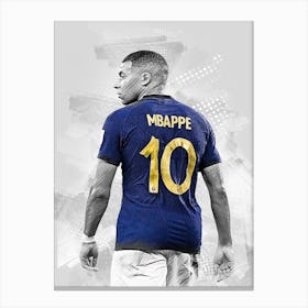 Kylian Mbappé France 4 Canvas Print