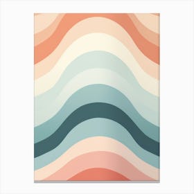 Abstract Wavy Pattern 3 Canvas Print