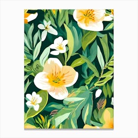 Floral Seamless Pattern 1 Canvas Print