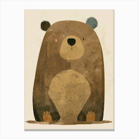 Bear Illustration Canvas Print