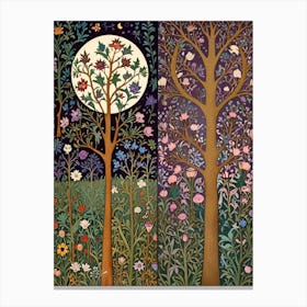 William Morris Moonlight In The Trees 8 Canvas Print