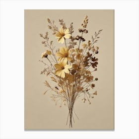 Fleurs Sechees, Dried Flowers Exhibition Poster 23 Art Print (5) Canvas Print