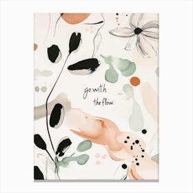 Go With The Flow Canvas Print