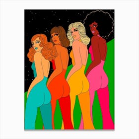 Disco Babes Canvas Print