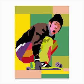 Skater Abstract Canvas Print