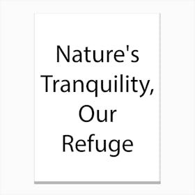 Nature Quote 11 Canvas Print