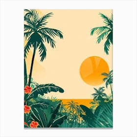 Tropical Background 3 Canvas Print