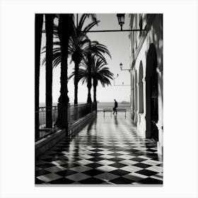 Palma De Mallorca Spain Mediterranean Black And White Photography Analogue 1 Canvas Print