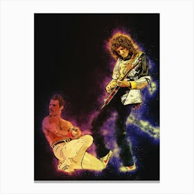 Spirit Of Freddie Mercury & Brian May Montreal 1981 Canvas Print