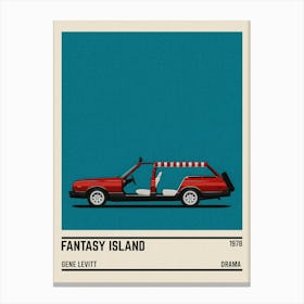 Fantasy Island Tv Series Car Canvas Print