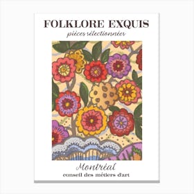 Folklore Exquis Canvas Print