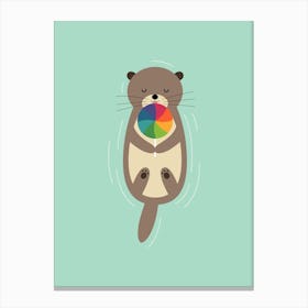 Sweet Otter Canvas Print