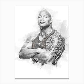 Dwayne Johnson Canvas Print