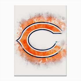 Chicago Bears Painting Canvas Print