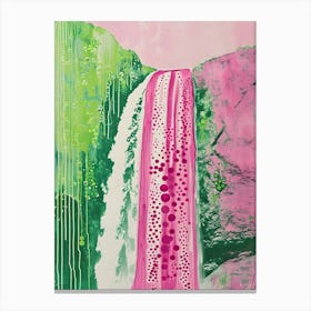 Pink Waterfall Canvas Print