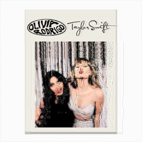 Taylor Swift And Olivia Rodriguez 1 Canvas Print