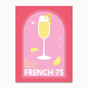 French 75 Cocktail Canvas Print